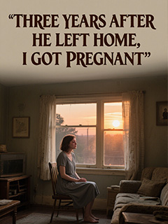 Three years after he left home, I got pregnant