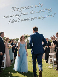 The groom who ran away from the wedding, I don't want you anymore